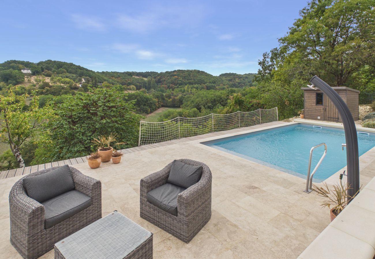 Ferienhaus in La Bachellerie - Casa para 8 personas con piscina climatizada