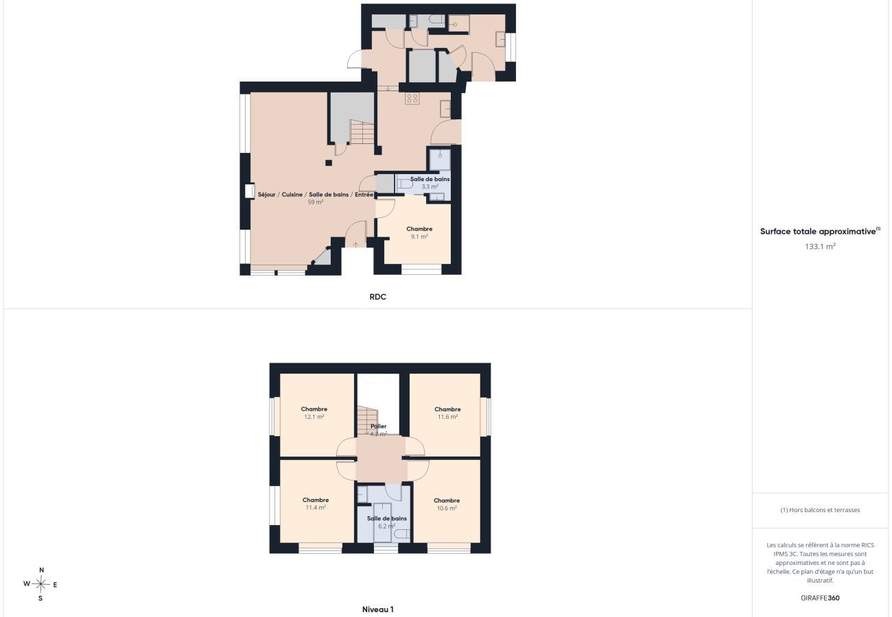 Ferienhaus in Penmarch - Meerblick, strandnah, Haus & Garten, 10 Pers