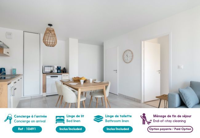 Apartment in Pléneuf-Val-André - 50m from the beach, seview flat for 6 Apartment in Pléneuf-Val-André - 50m from the beach, seview flat for 6