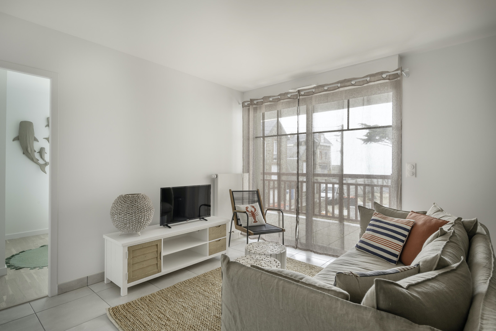  in Pléneuf-Val-André - Facing the sea, lovely flat for 6
