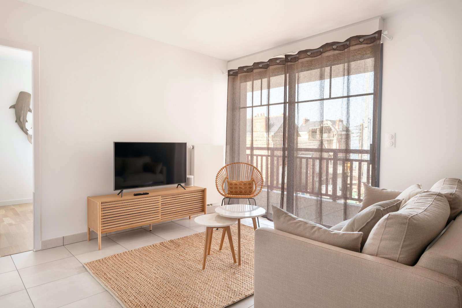  in Pléneuf-Val-André - Nice flat for 6, sea view, 50m from the beach