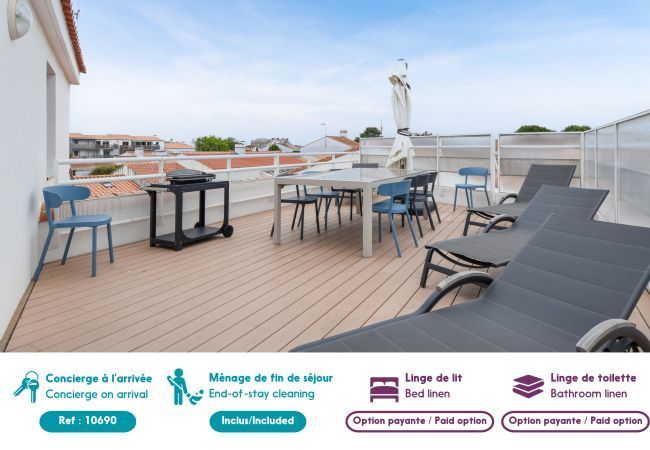 Apartment in Noirmoutier-en-l´Ile - Apartment for 6 adults and 2 children with a terrace Apartment in Noirmoutier-en-l´Ile - Apartment for 6 adults and 2 children with a terrace