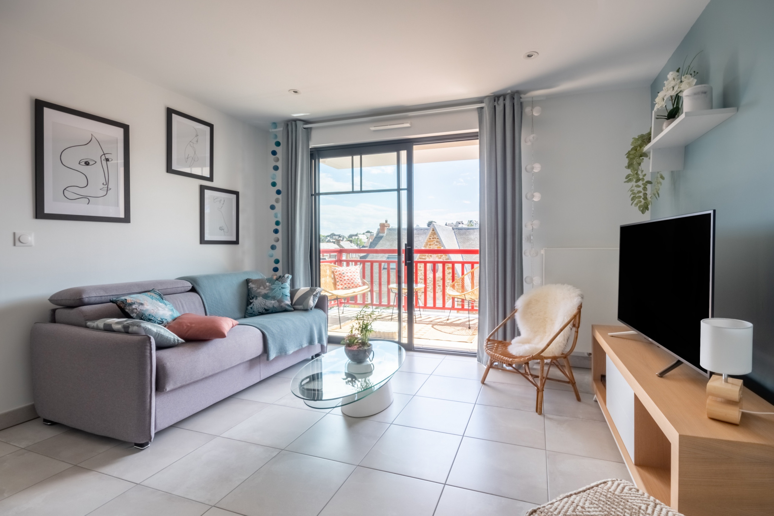  in Pléneuf-Val-André - Modern flat for 4 within walking distance of the beach