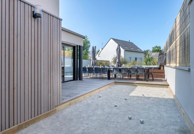 House in Saint-Gildas-de-Rhuys - Modern house with pool for 15 - Center town House in Saint-Gildas-de-Rhuys - Modern house with pool for 15 - Center town