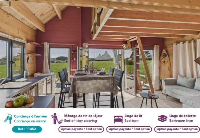 Chalet in Penmarch - 650m Ster beach, chalet - terrace for 4 Chalet in Penmarch - 650m Ster beach, chalet - terrace for 4