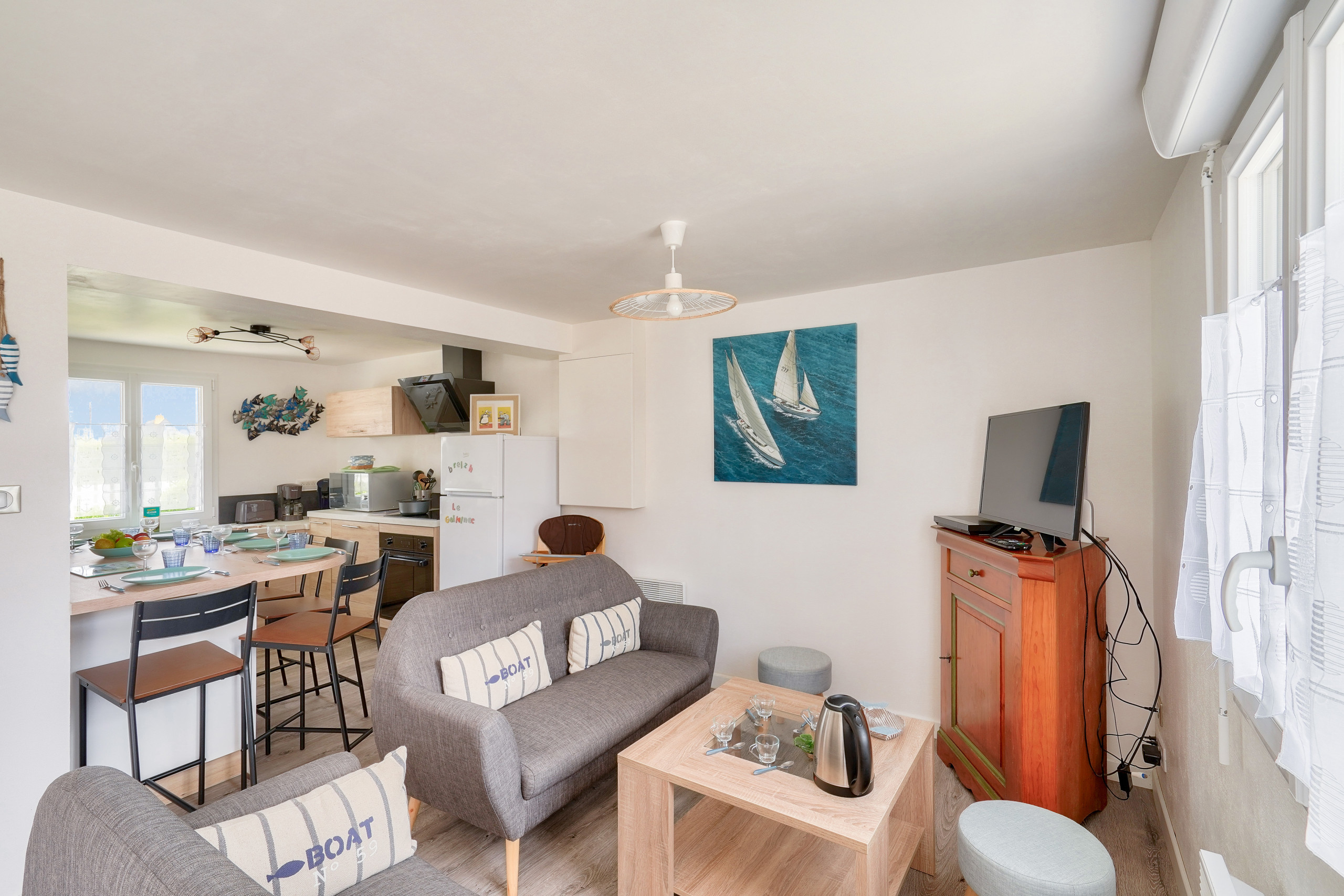  in Le Guilvinec - 300m from the beach- Ground floor flat