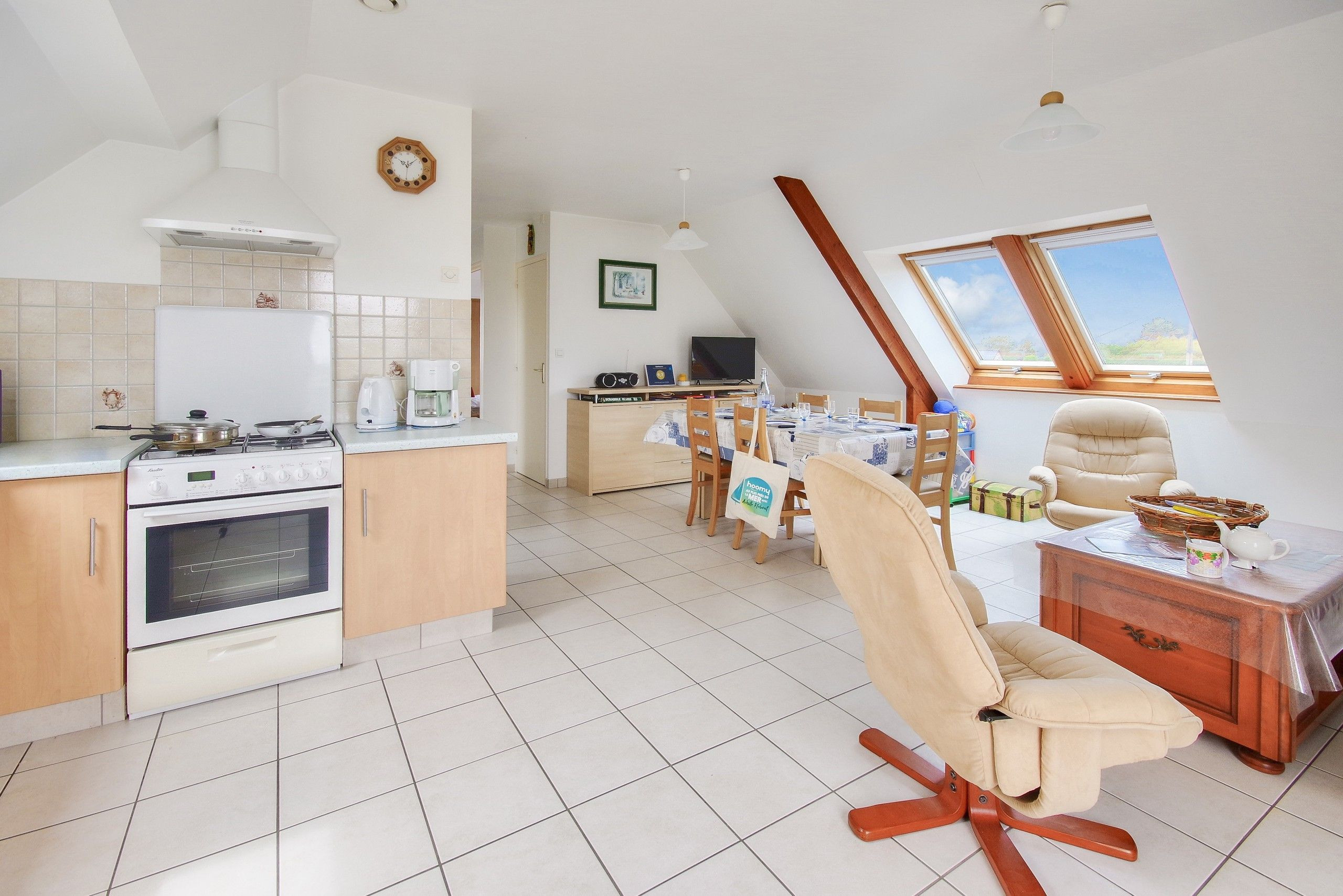  in Erquy - 850m from the beach, flat for 5 with garden