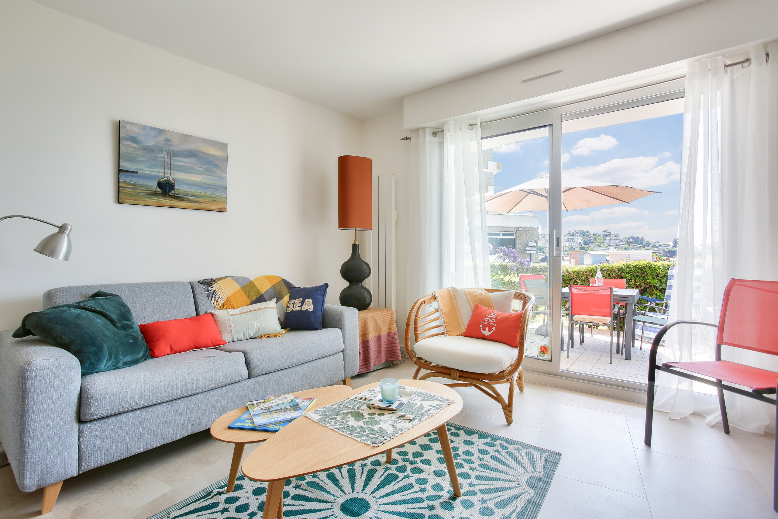  in Erquy - 25m from the beach, seaview, flat for 4