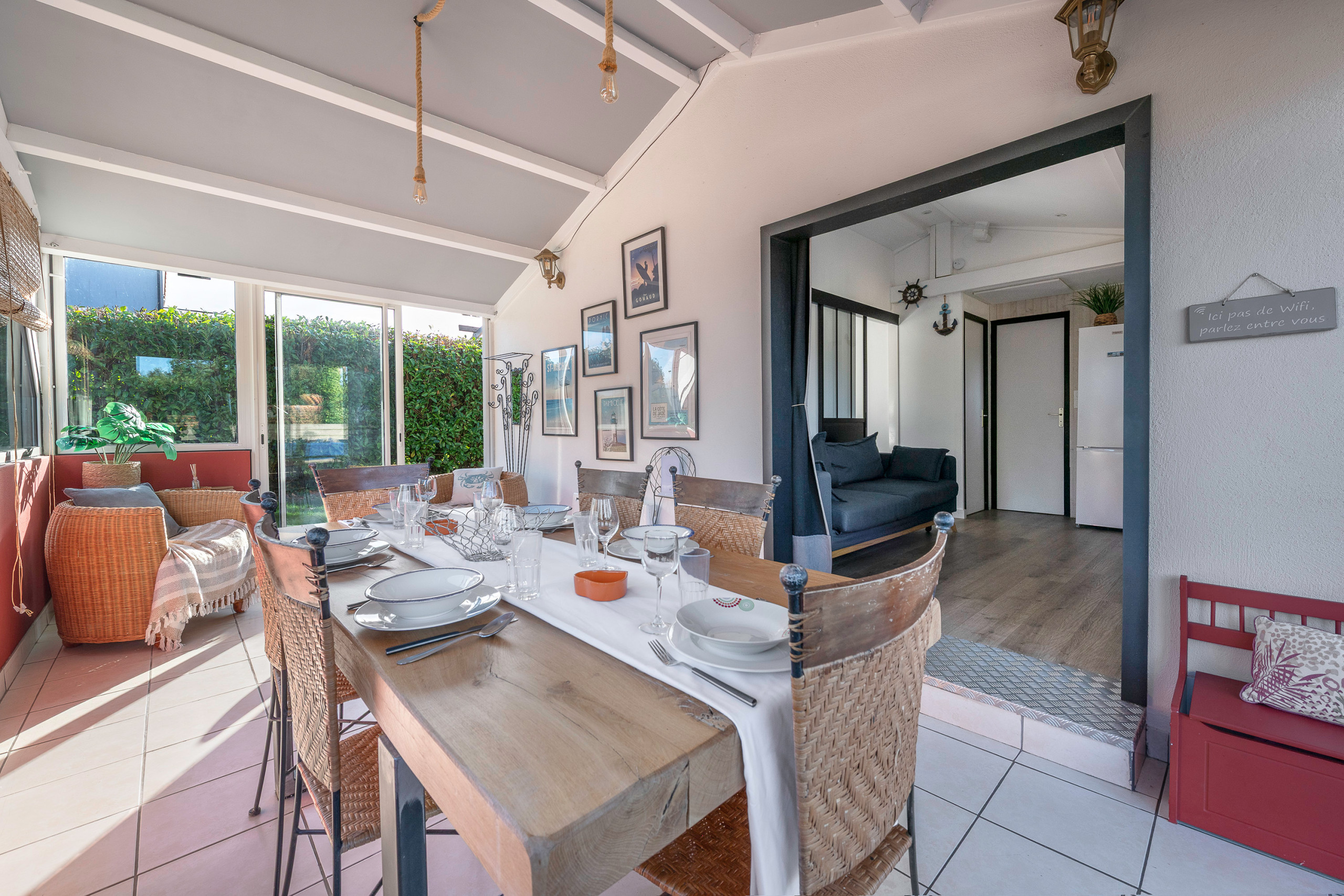  in Saint-Michel-Chef-Chef - 800 m from the beach, garden, 4 adults 1 child