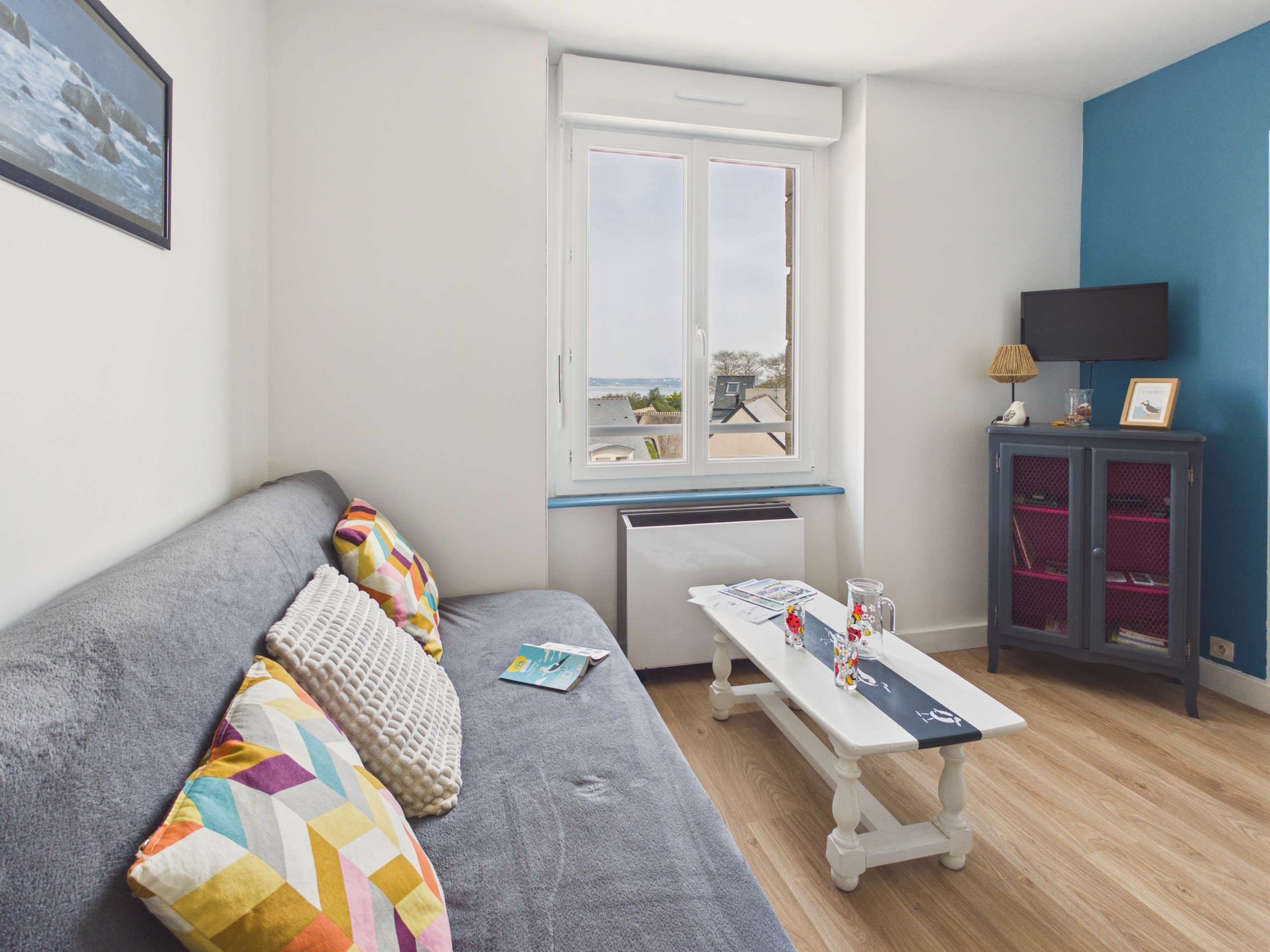  in Fouesnant - Sea-view apartment for 3, 200m from the beach