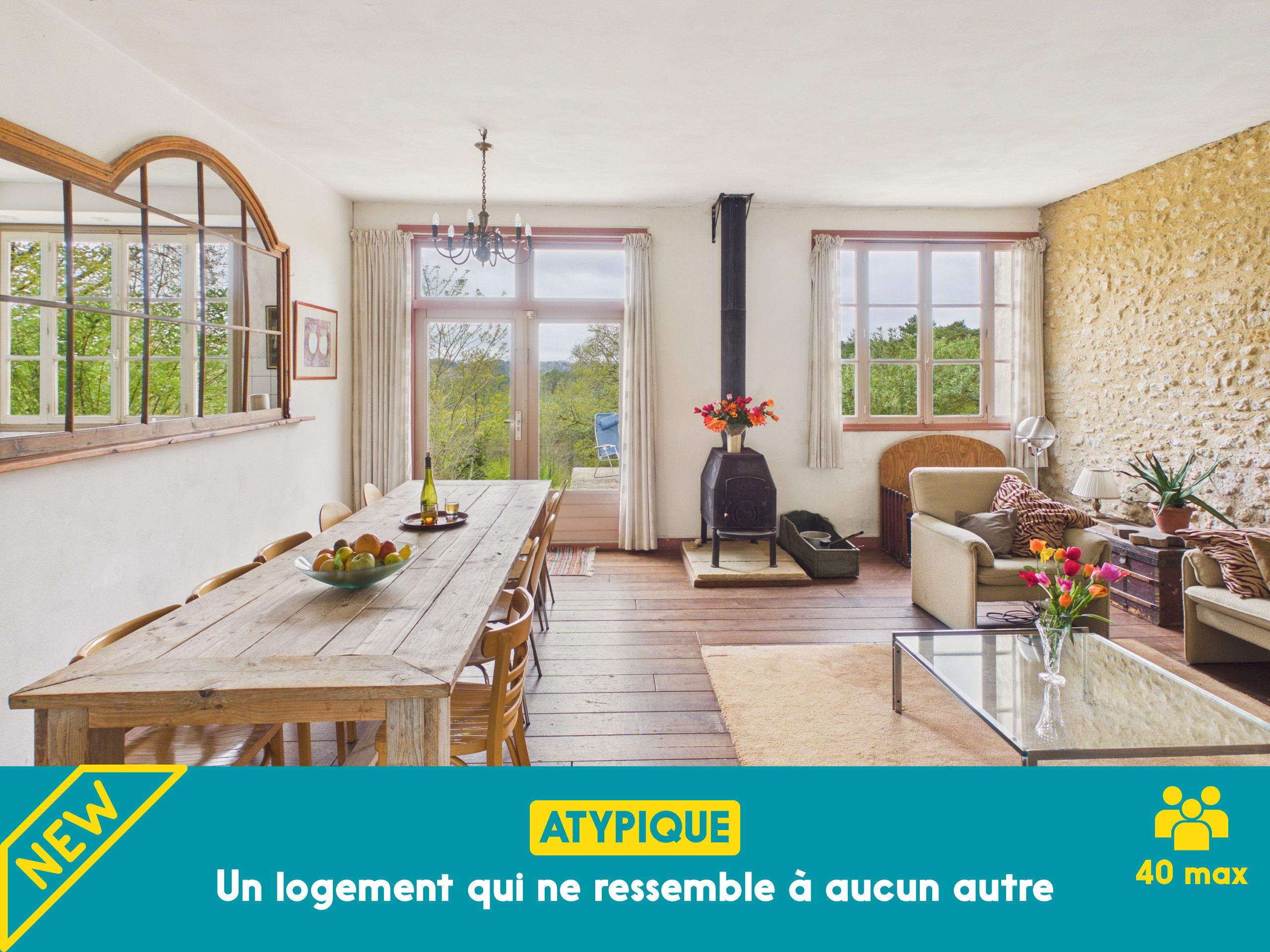  in Fanlac - Family cottage for 6, share pool & garden