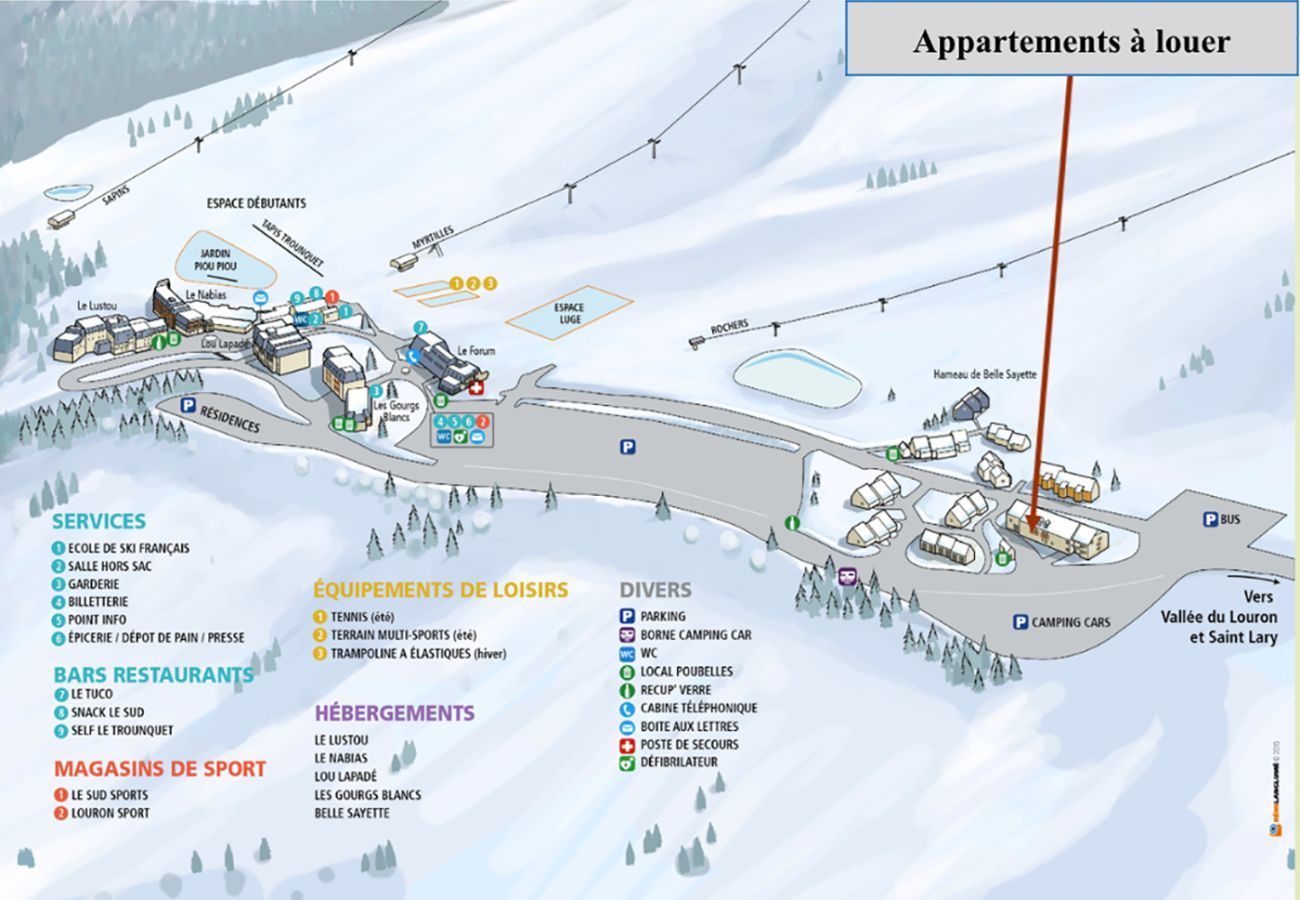 Apartment in Adervielle-Pouchergues - Séjour ski pour 6 à 200m des pistes