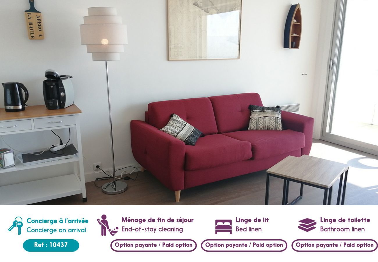 Studio in La Baule-Escoublac - Facing the sea - Balcony - Studio for 4