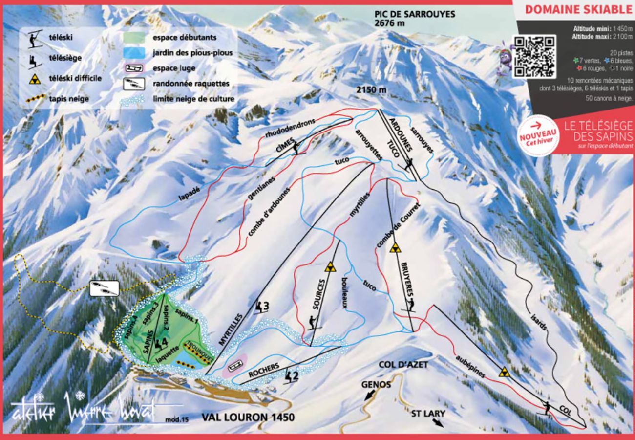 Apartment in Genos - Direct access to the slopes - flat for 4
