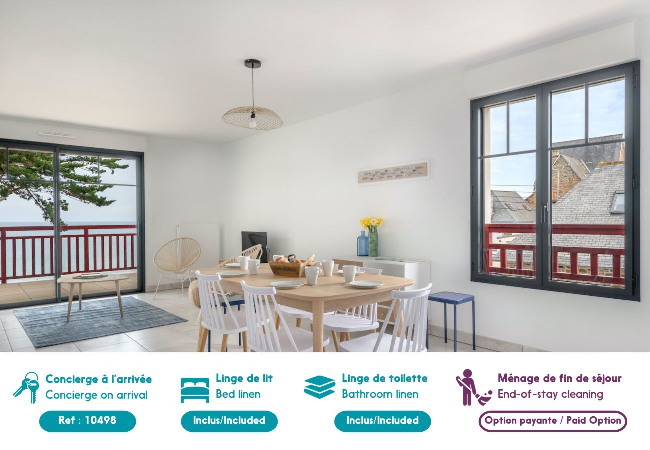 Apartment in Pléneuf-Val-André - Facing the sea, lovely flat for 8