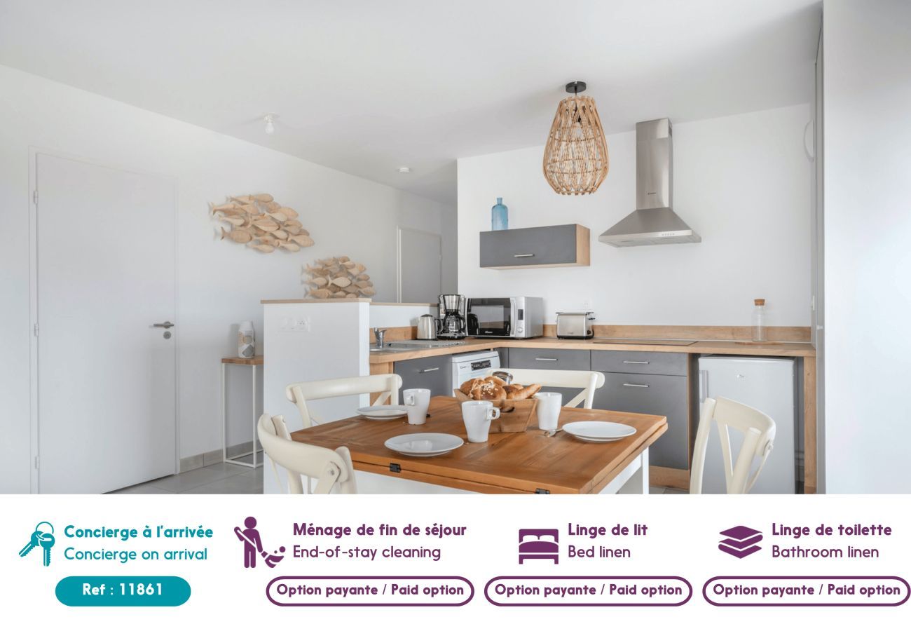 Apartment in Pléneuf-Val-André - Beautiful flat for 4, 50m from the beach