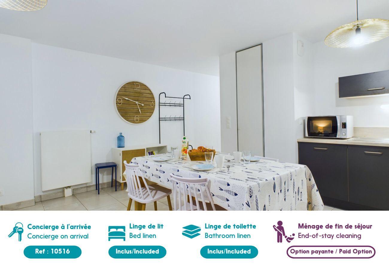 Apartment in Pléneuf-Val-André - Sea and beach view, flat for 4
