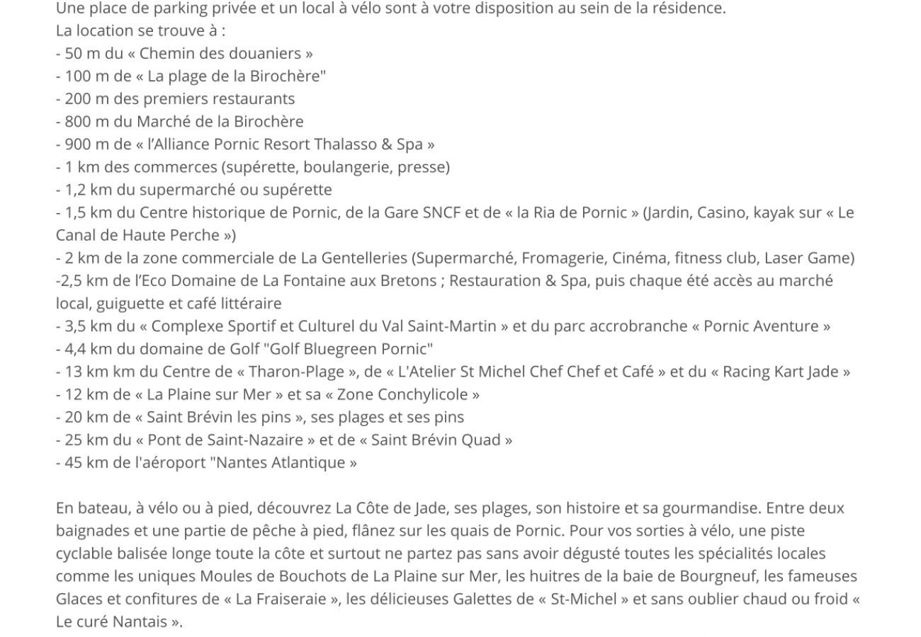 Apartment in Pornic - Facing the sea, close to the beach for 4 people.