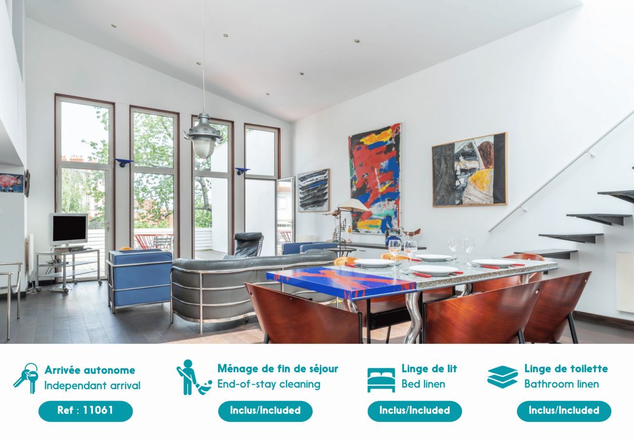 House in Nantes - Artist's loft in the heart of the Zola district (2 pers.)