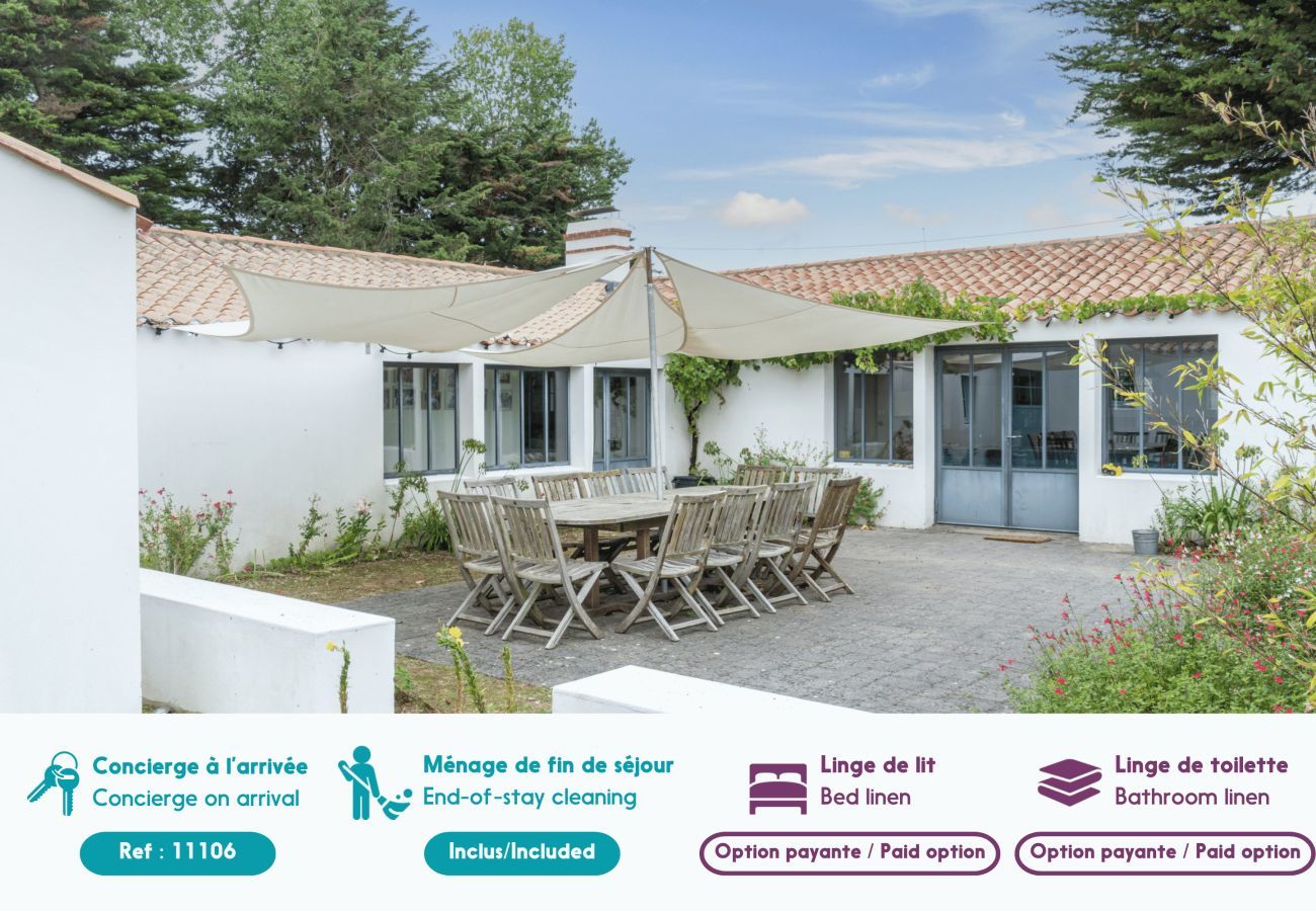 House in Notre-Dame-de-Monts - Family house for 15 - 1km from the beach - Garden