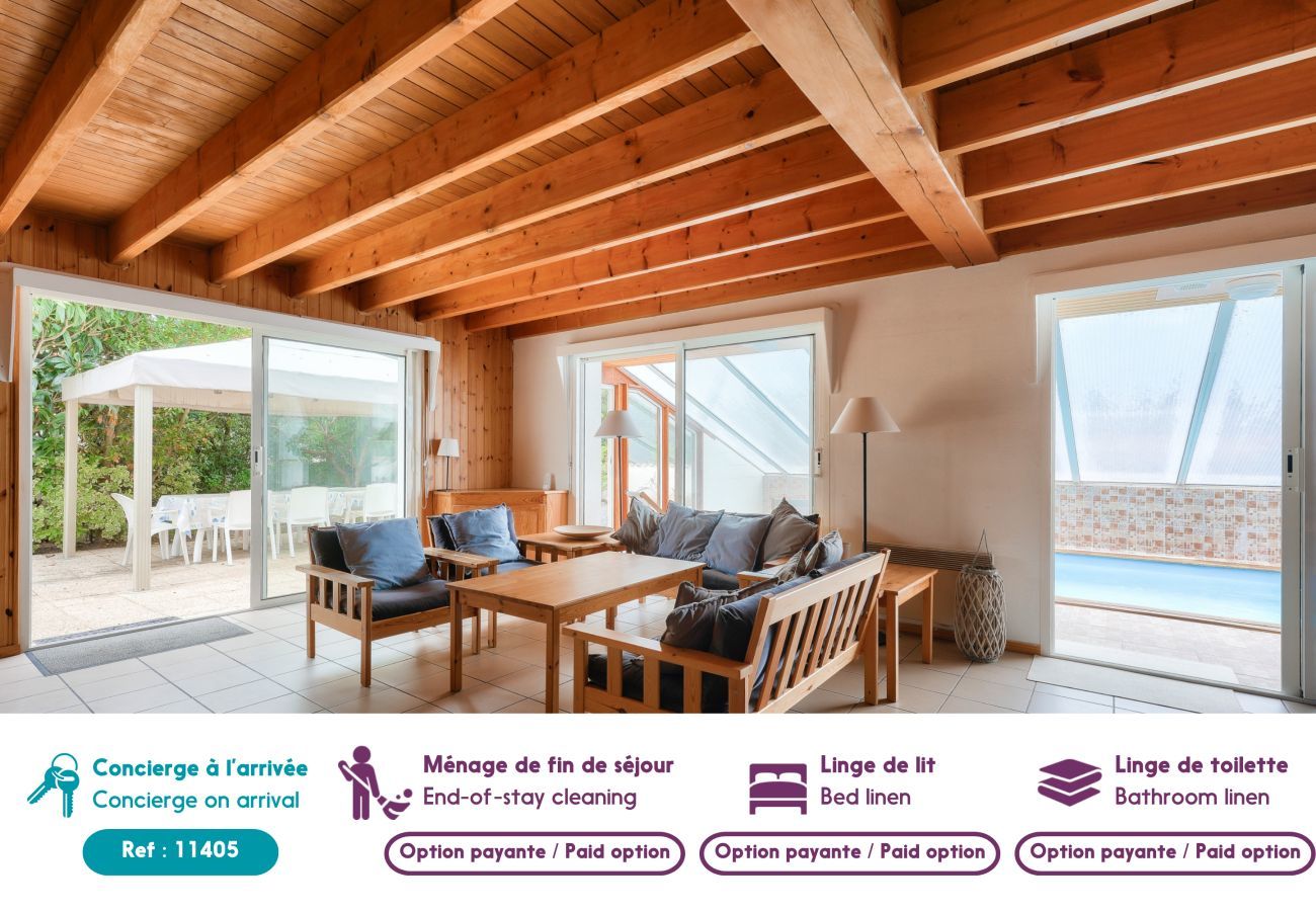 House in La Faute-sur-Mer - 600m from the beach, house for 8 with a pool