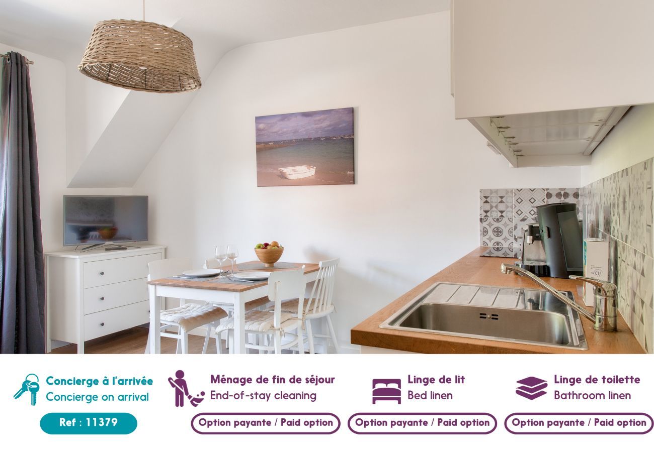 Apartment in Fouesnant - 400m from Cale de Beg Meil's beach, flat pour 2