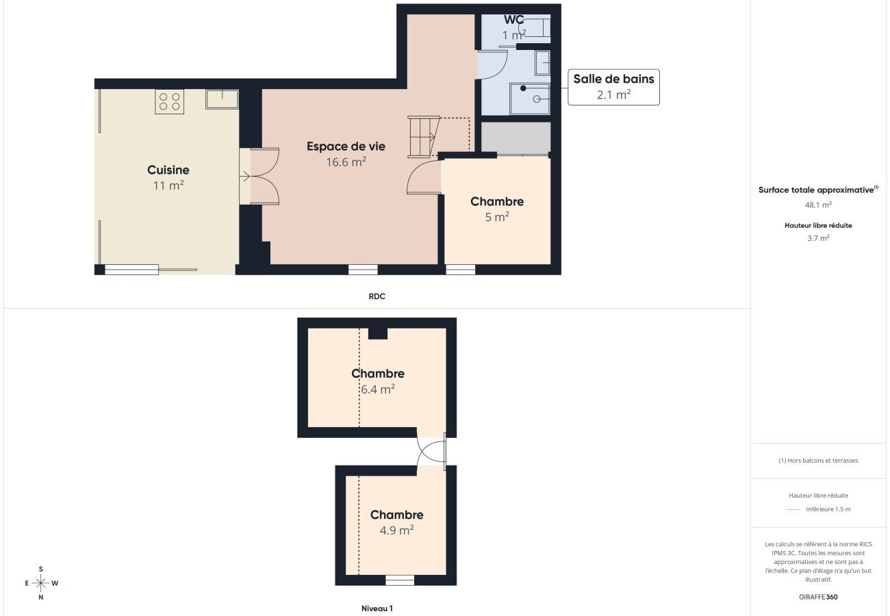 House in Saint-Michel-Chef-Chef - House with a pool at 200m from the beach