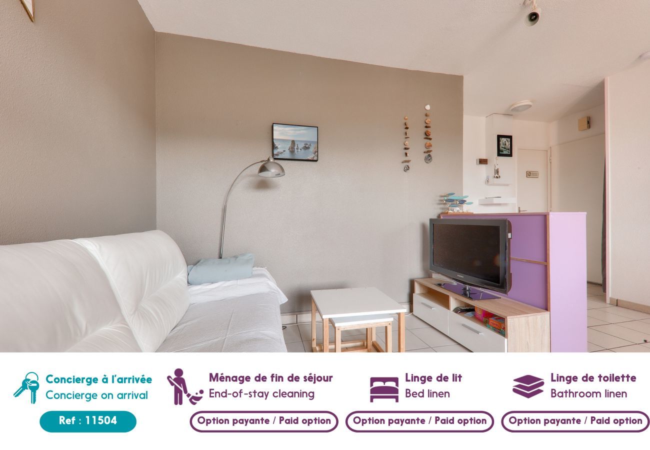 Apartment in Arzon - Flat for 6 - Balcony - 400m plage du Fogeo
