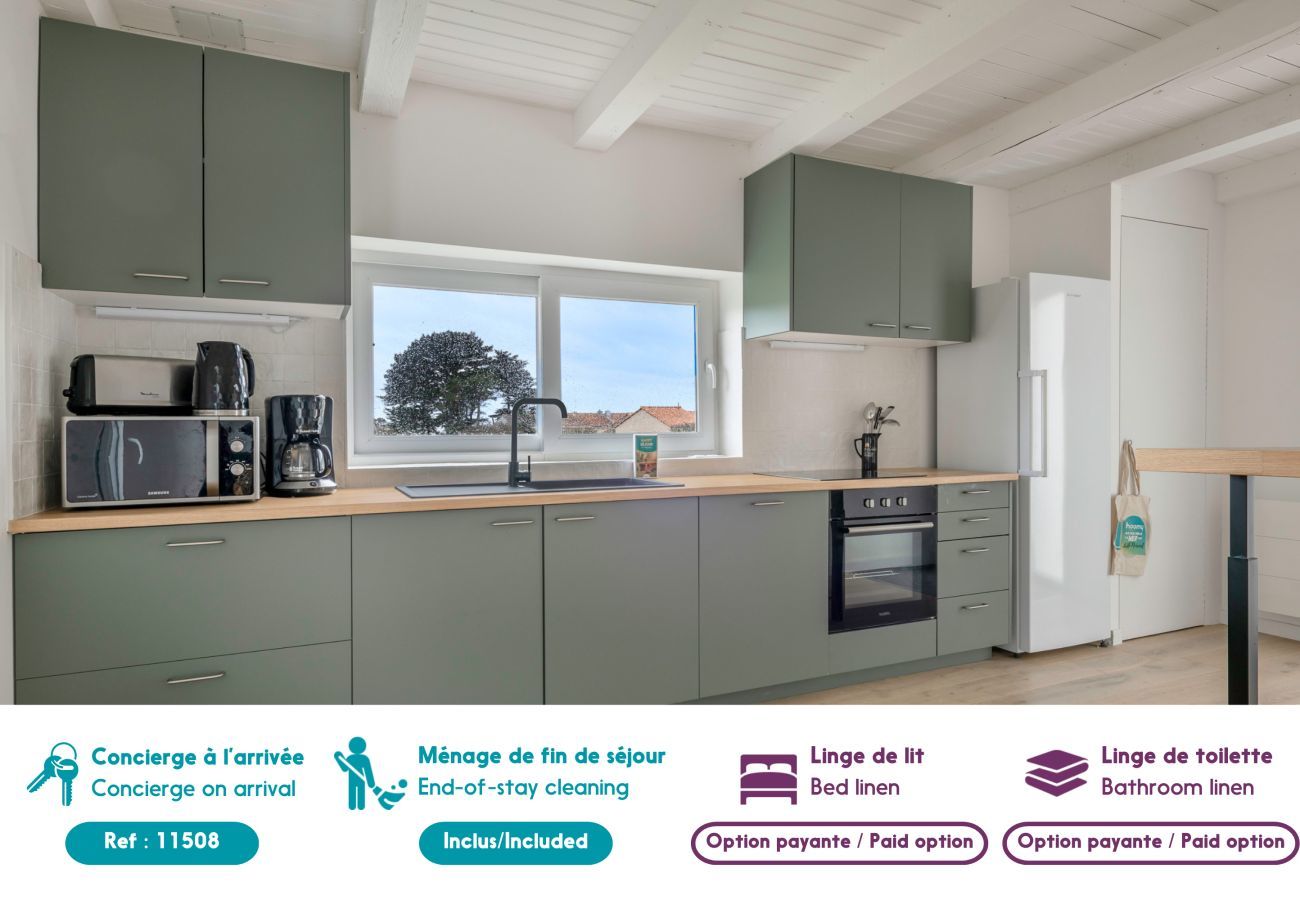 House in La Bernerie-en-Retz - House for 8, with jacuzzi 200m from the beach