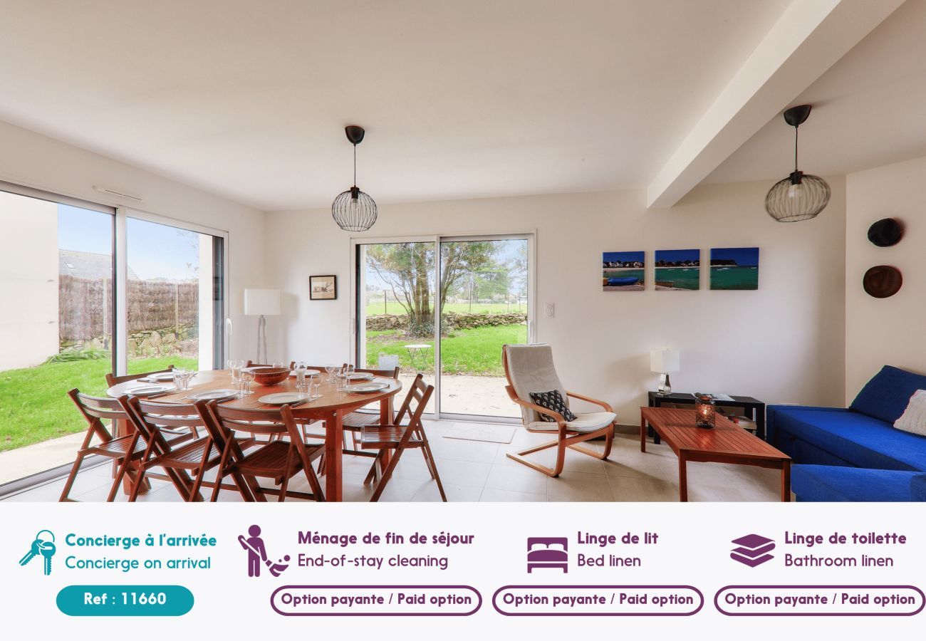 House in Saint-Pierre-Quiberon - 600m from the beach, house for 8 with garden