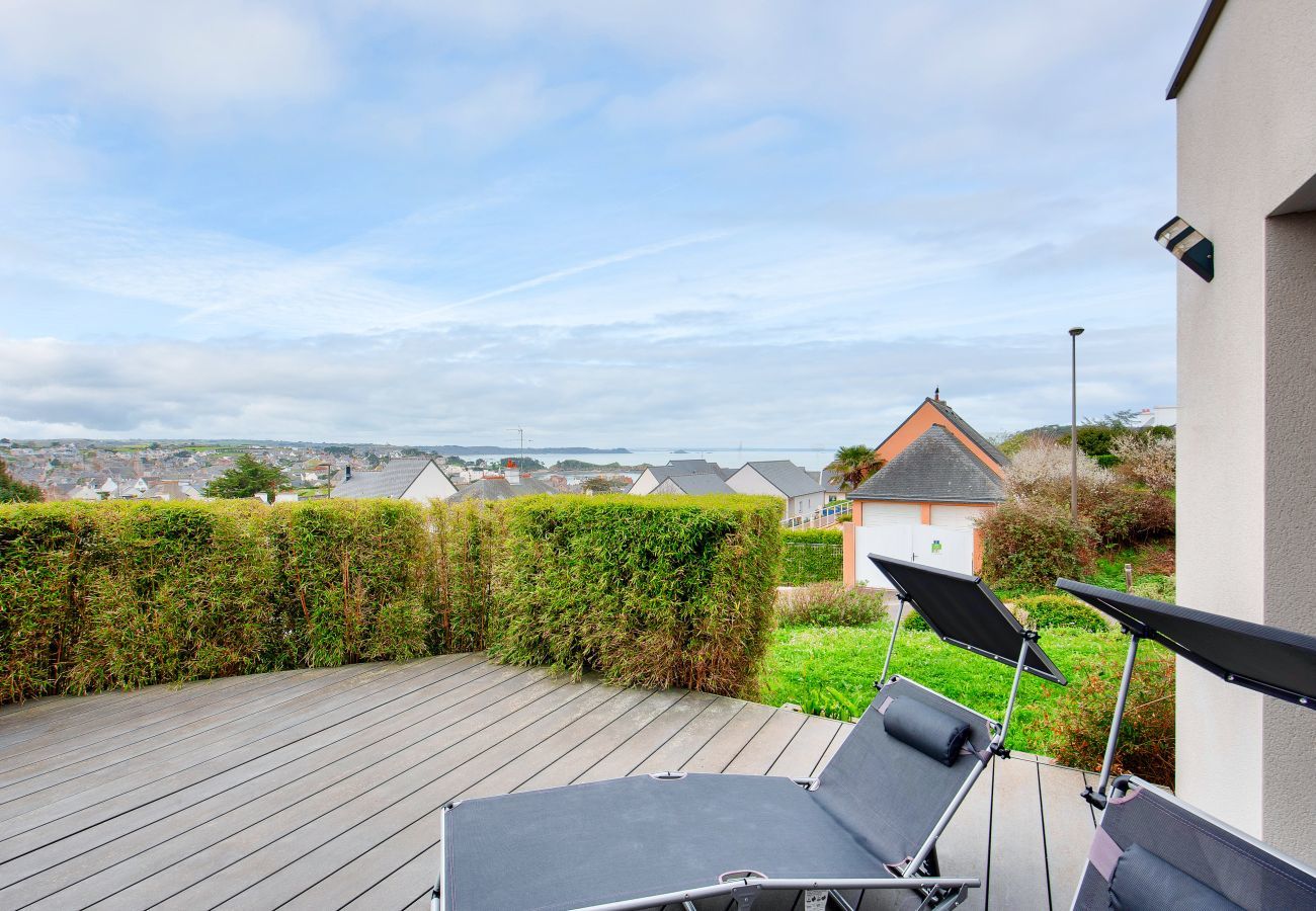 House in Erquy - Sea view from a new house with garden for 6