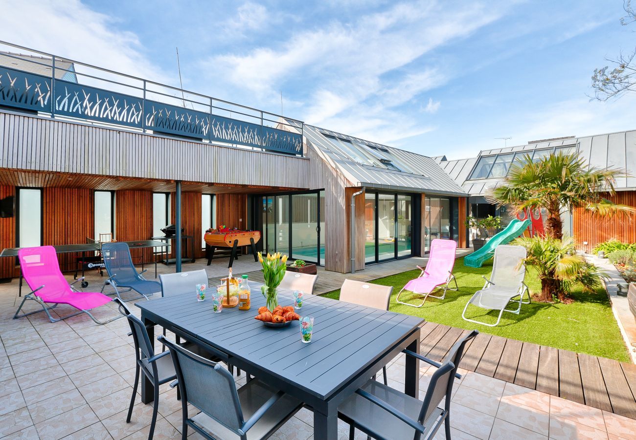 House in Erquy - La Maison Bleue - Erquy - Covered Pool