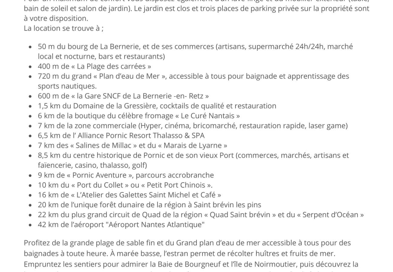House in La Bernerie-en-Retz - House+garden 200m from the sea in La Bernerie
