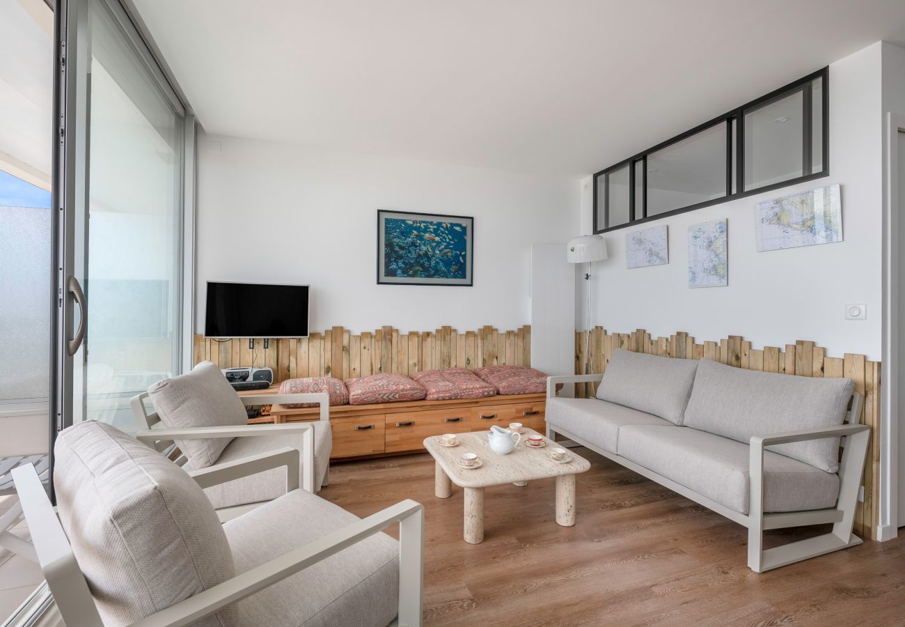Apartment in La Baule-Escoublac - Flat for 6 with sea view 40m from the beach 