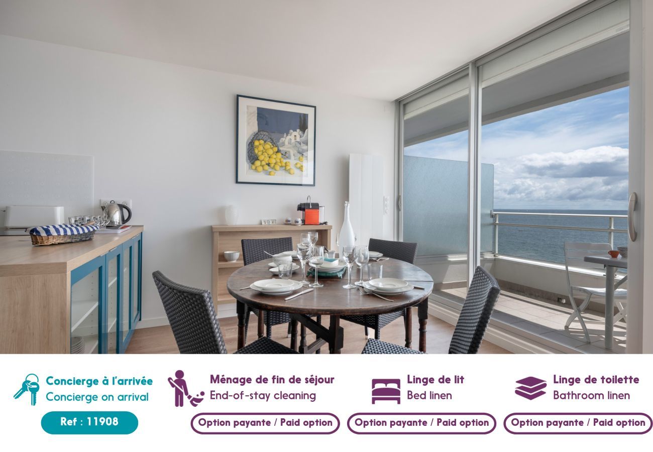 Apartment in La Baule-Escoublac - Flat for 6 with sea view 40m from the beach 