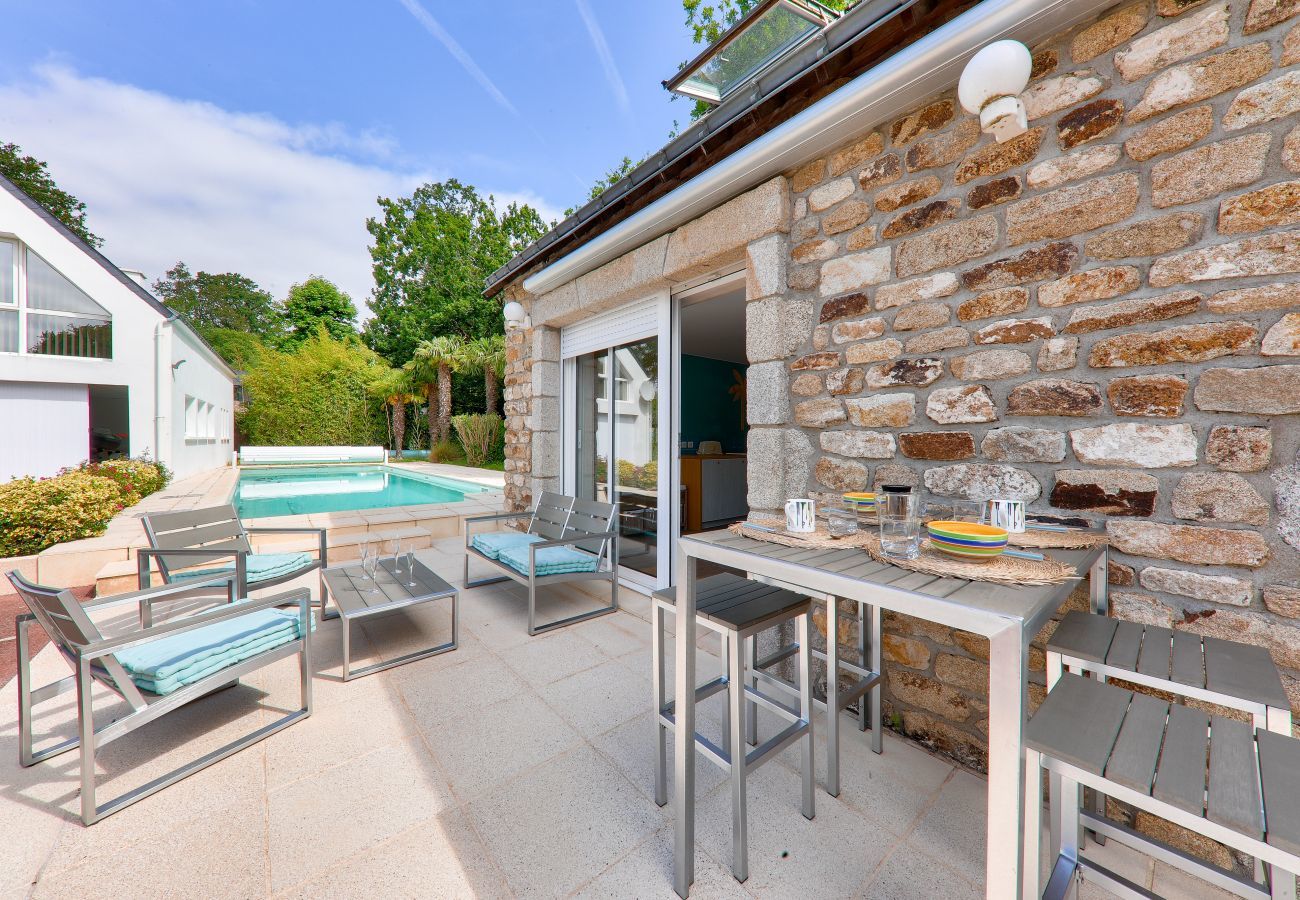 House in Arradon - House for 8 with pool 500m from the beach