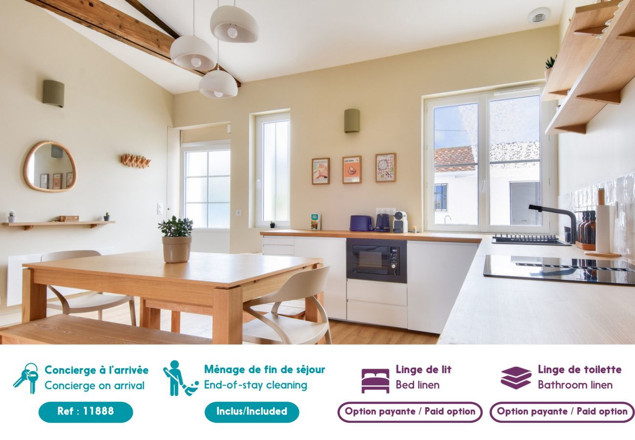 House in Noirmoutier-en-l´Ile - Magnífica casa, 200m playa, 6 adultos, 4 niños