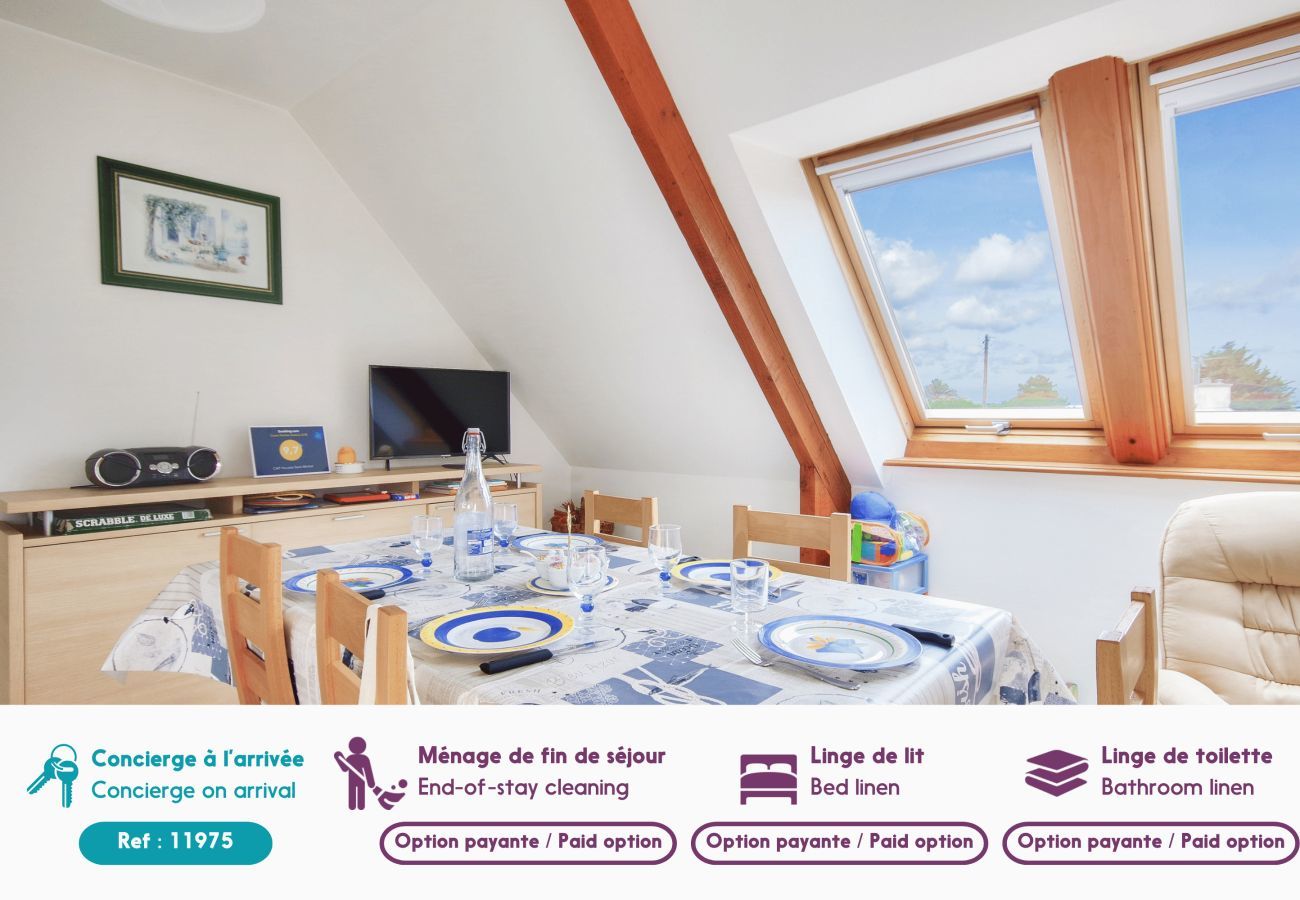 Apartment in Erquy - 850m from the beach, flat for 5 with garden