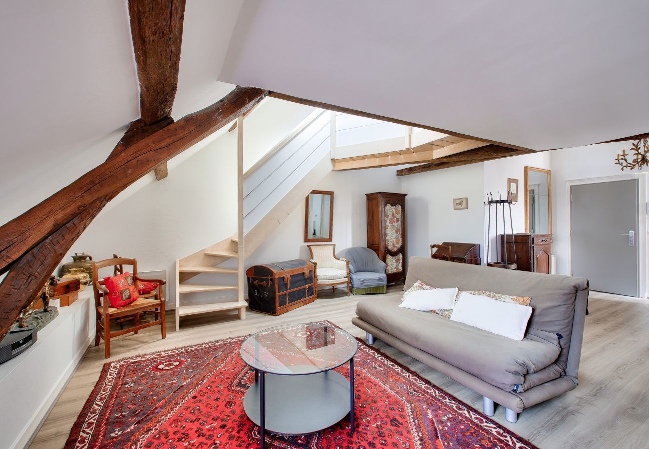 Apartment in Nantes - Nantes Downtown, Big flat for 2 under the roof