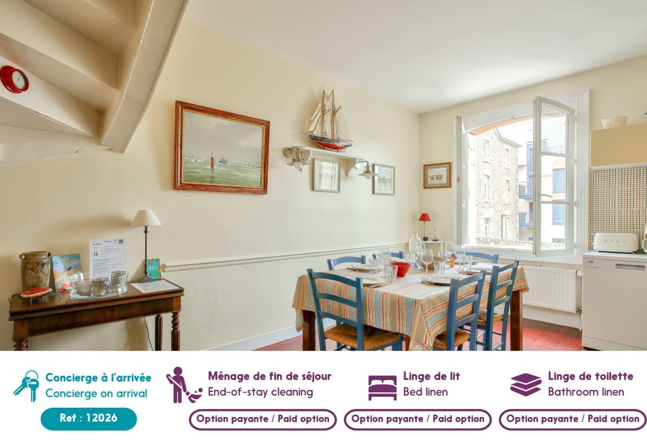 House in Dinard - 50m from Prieuré beach - Town house for 6 