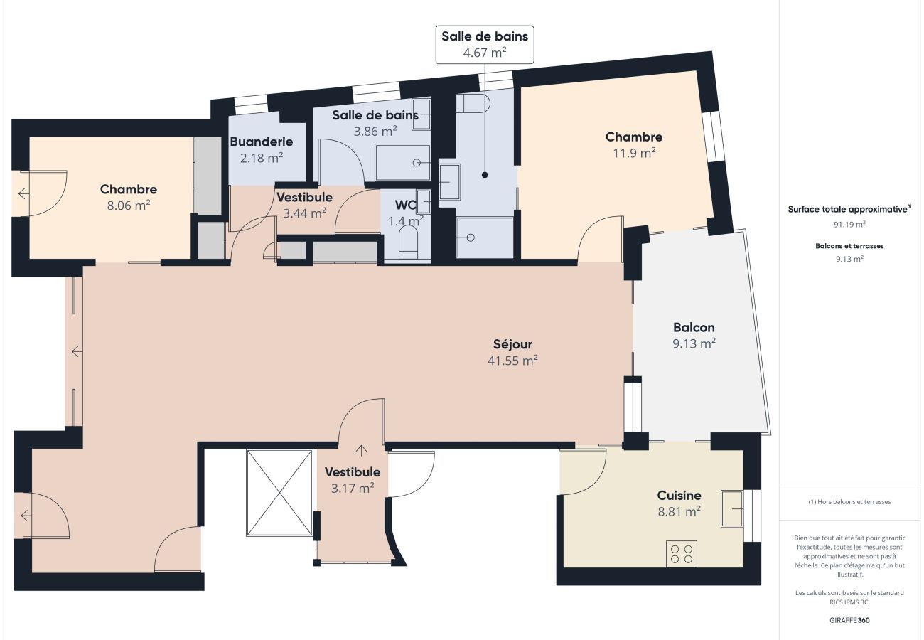 Apartment in Les Sables-d´Olonne - View Sables d'Olonne Harbour- flat for 6