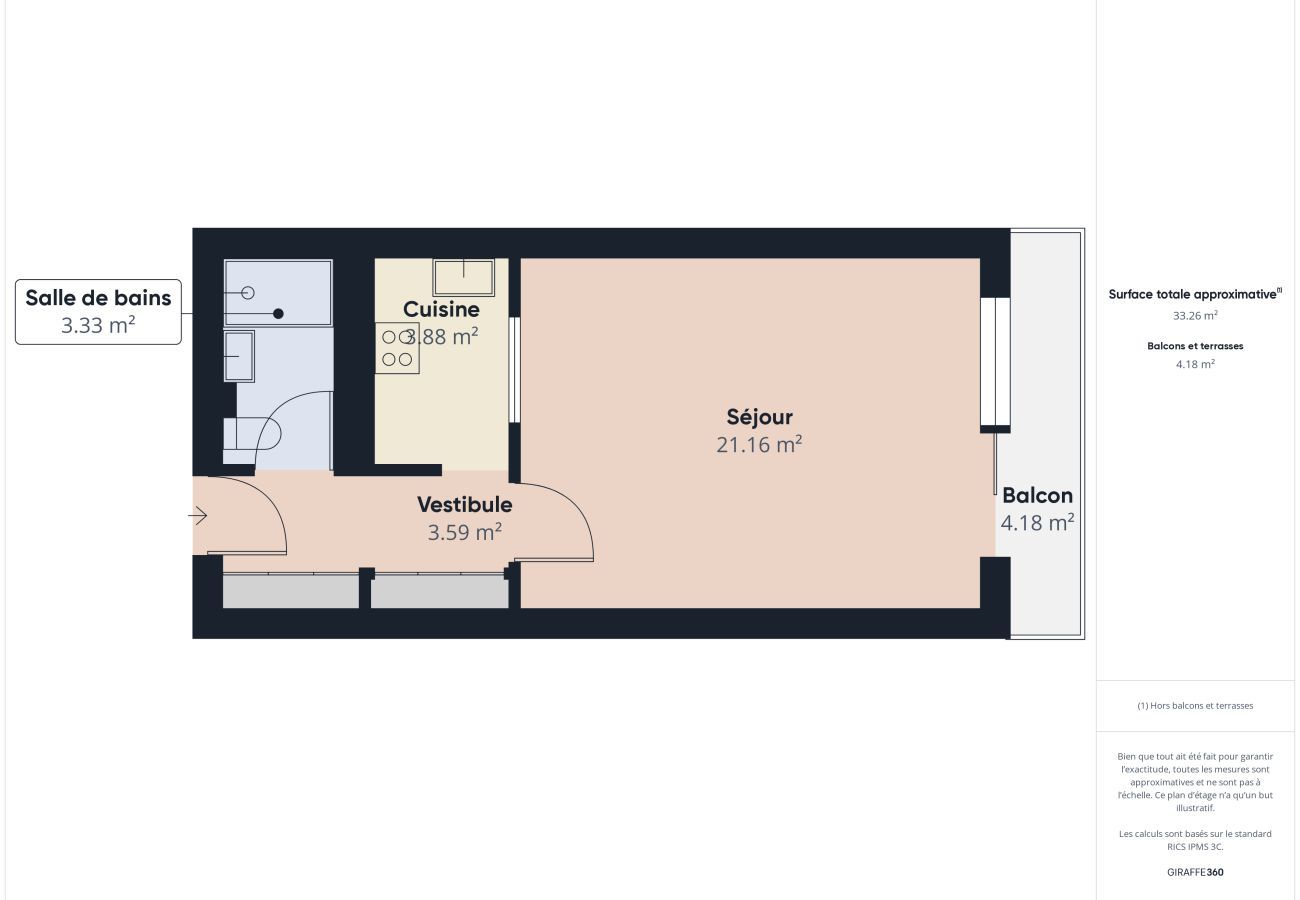 Studio in Les Sables-d´Olonne - Duo getaway - Privileged view and location