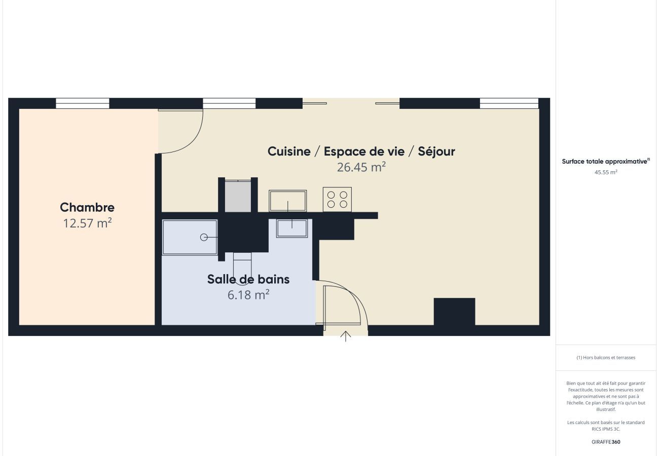 Apartment in Pléneuf-Val-André - Apartment for 2 - 50 m from Val André beach