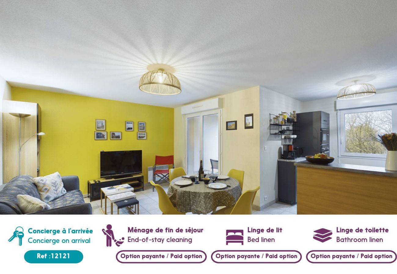 Apartment in Pont-l´Abbé - Pont L'Abbé, flat for 4 with a balcony