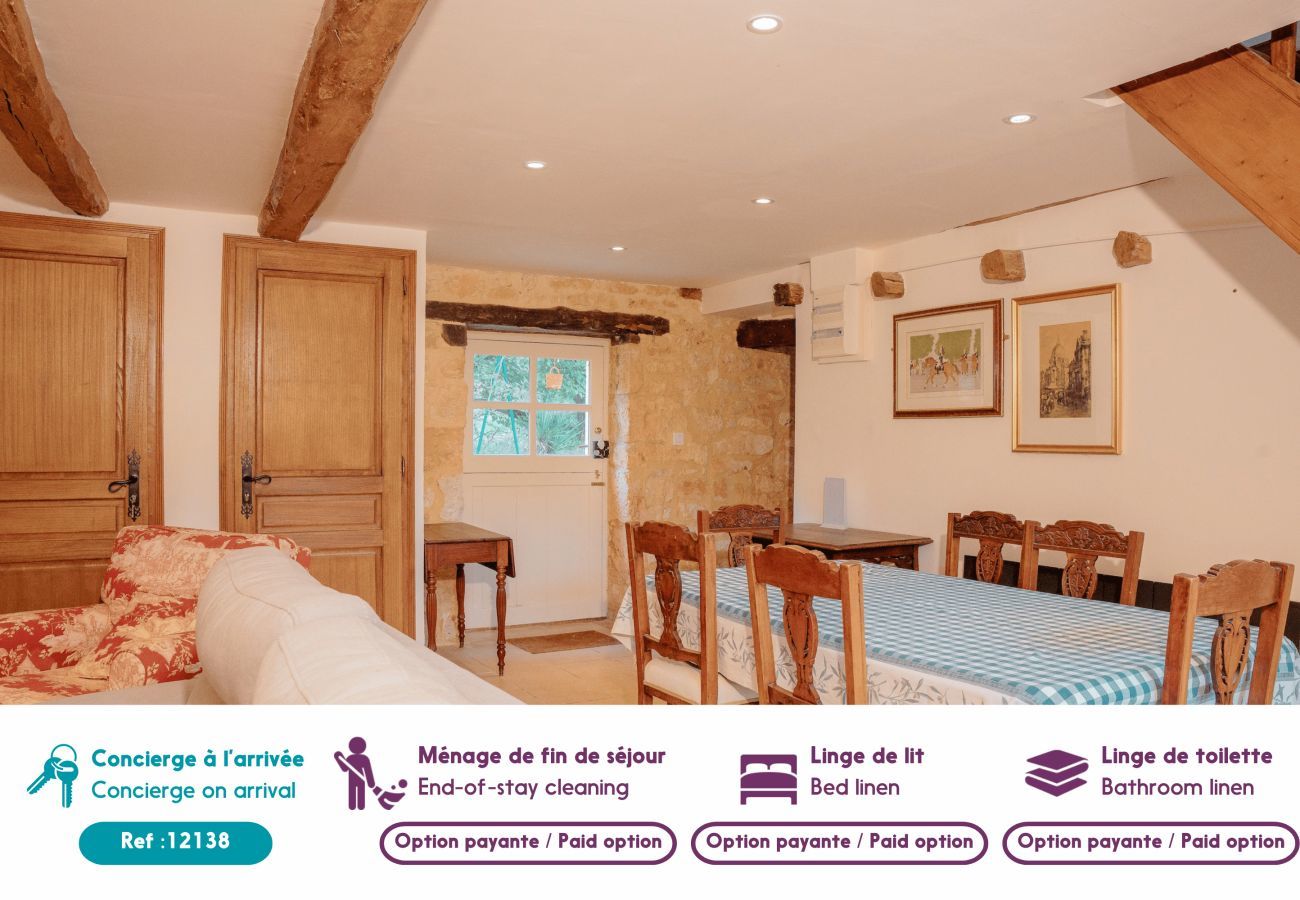 House in Salignac-Eyvigues - Salignac-Eyvigues, house for 7 with pool