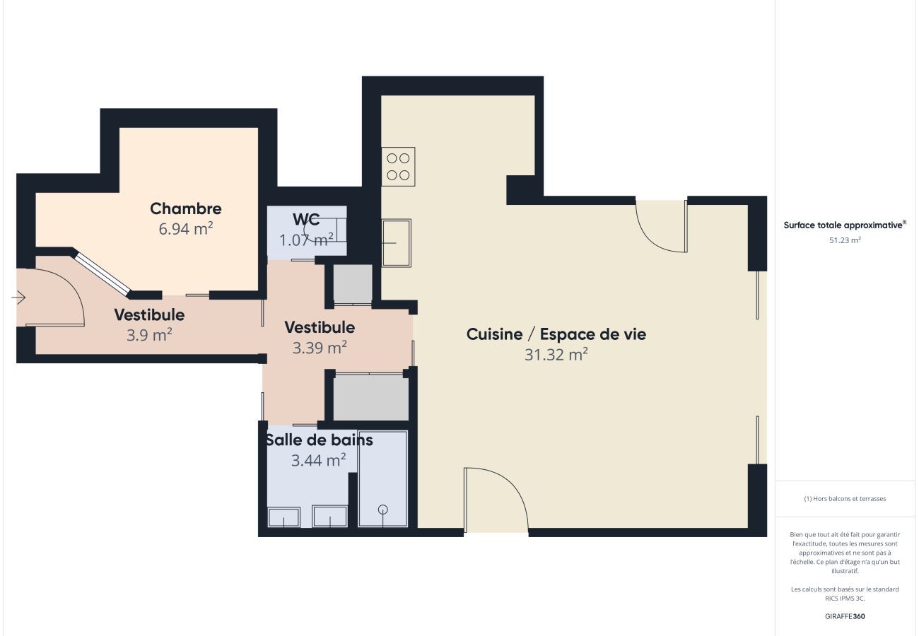 Apartment in La Tranche-sur-Mer - Seafront apartment for 6 - Terrace