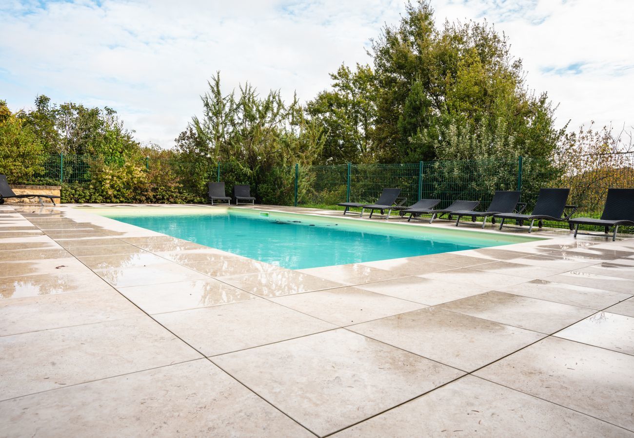 House in La Chapelle-Aubareil - Large house for 15 with pool and tennis court