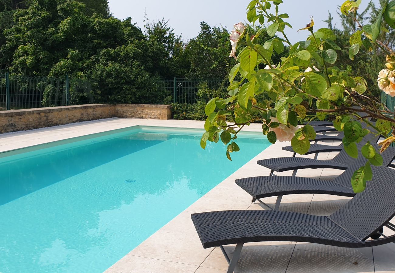 House in La Chapelle-Aubareil - Large house for 15 with pool and tennis court