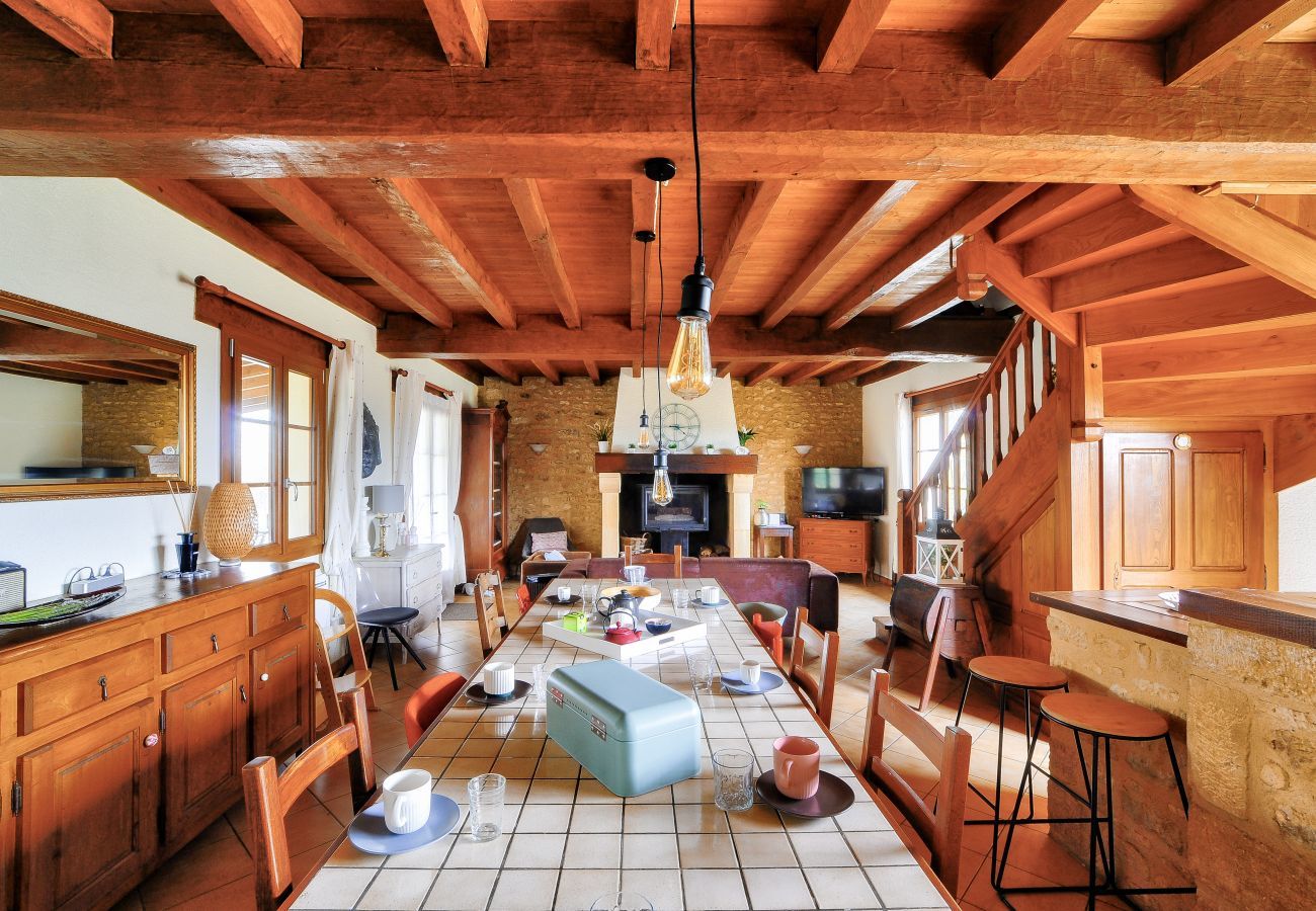 House in Plazac - Stone house with swimming pool and large garden