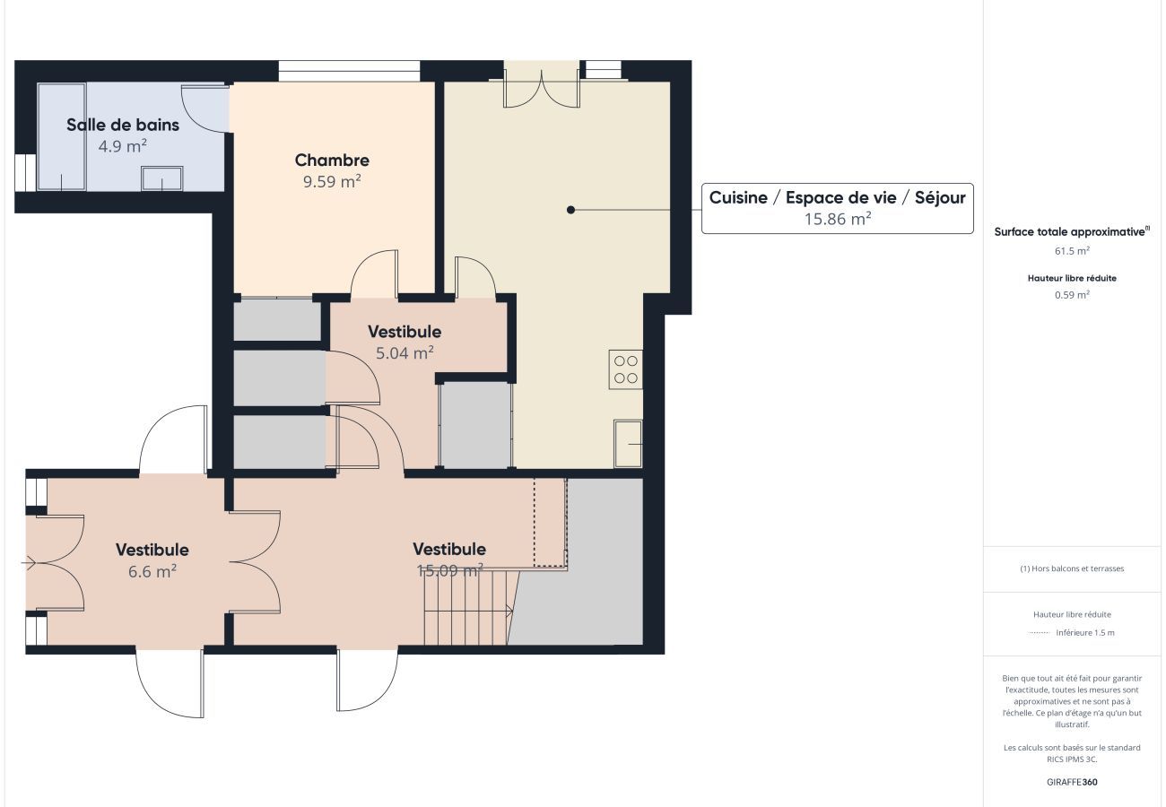Apartment in Fouesnant - 100 m from the beach, 2 adults and 2 children